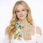 Vintage Flower Skinny Scarf - Charming Charlie