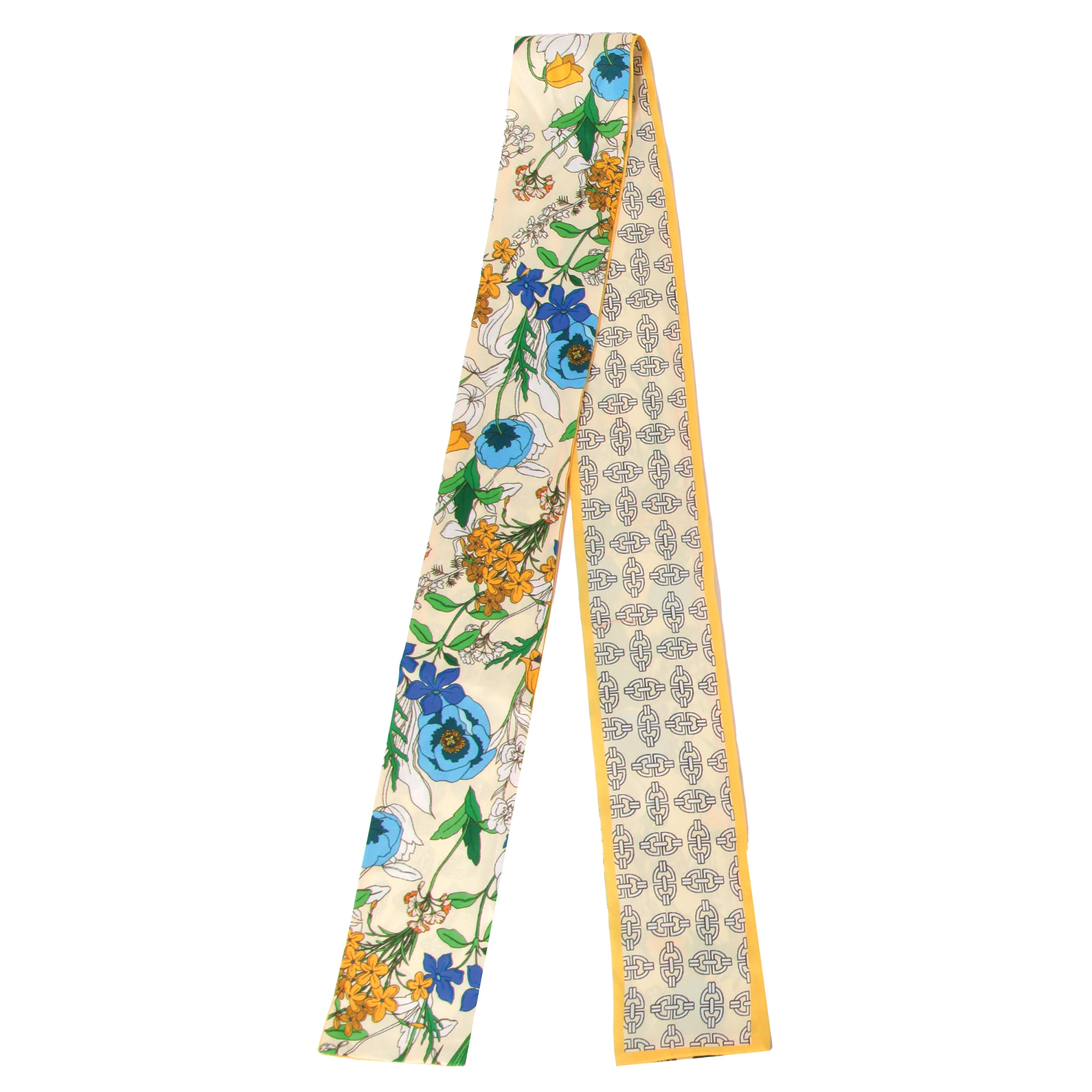 Vintage Flower Skinny Scarf - Charming Charlie