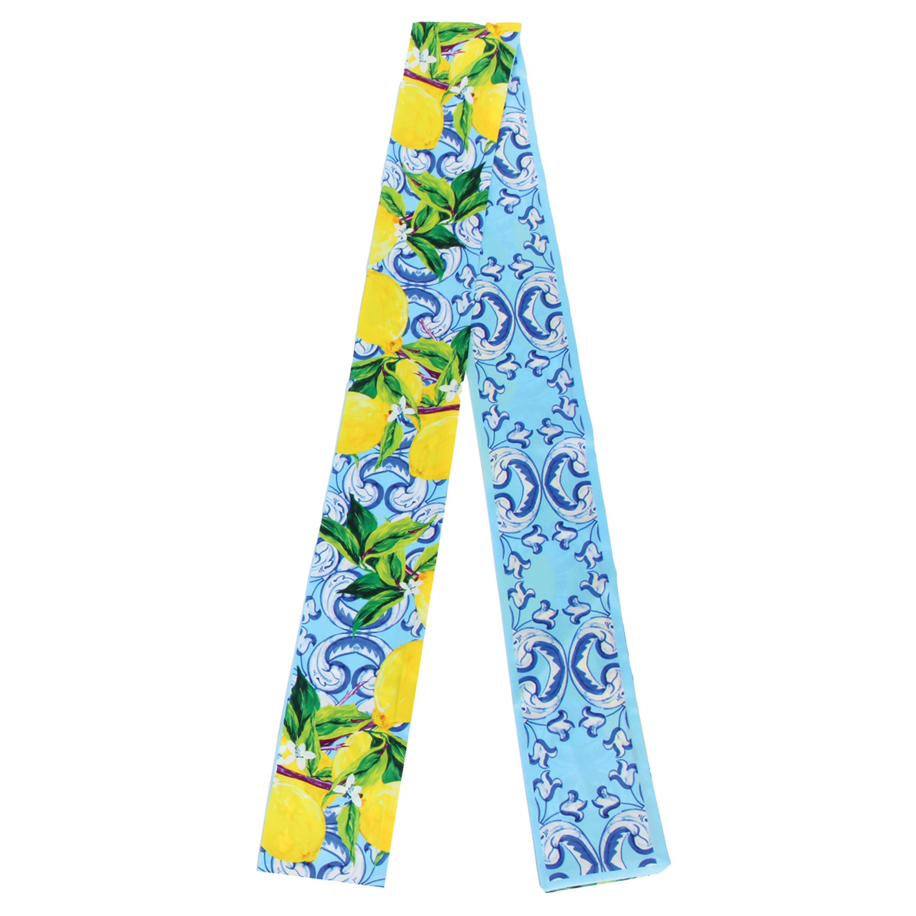 Lemon Scroll Skinny Scarf - Charming Charlie