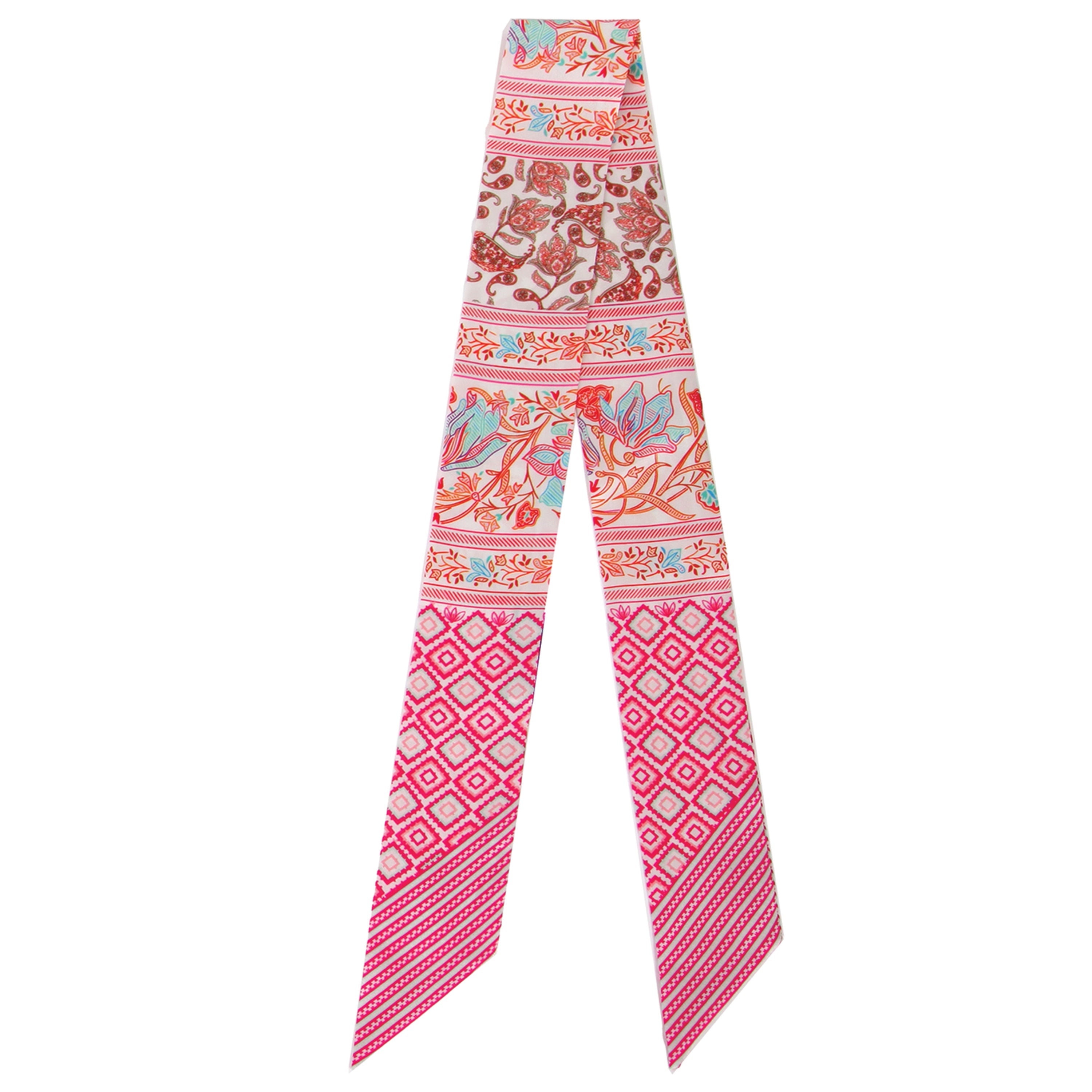 Ethnic Pattern Skinny Scarf - Charming Charlie