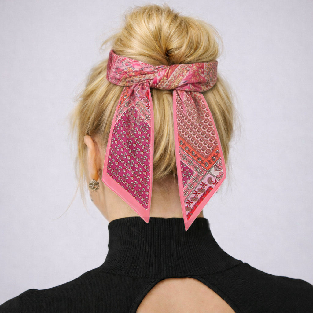 Patchwork Pattern Skinny Scarf - Charming Charlie