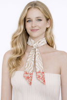 Graphic Pattern Skinny Scarf - Charming Charlie