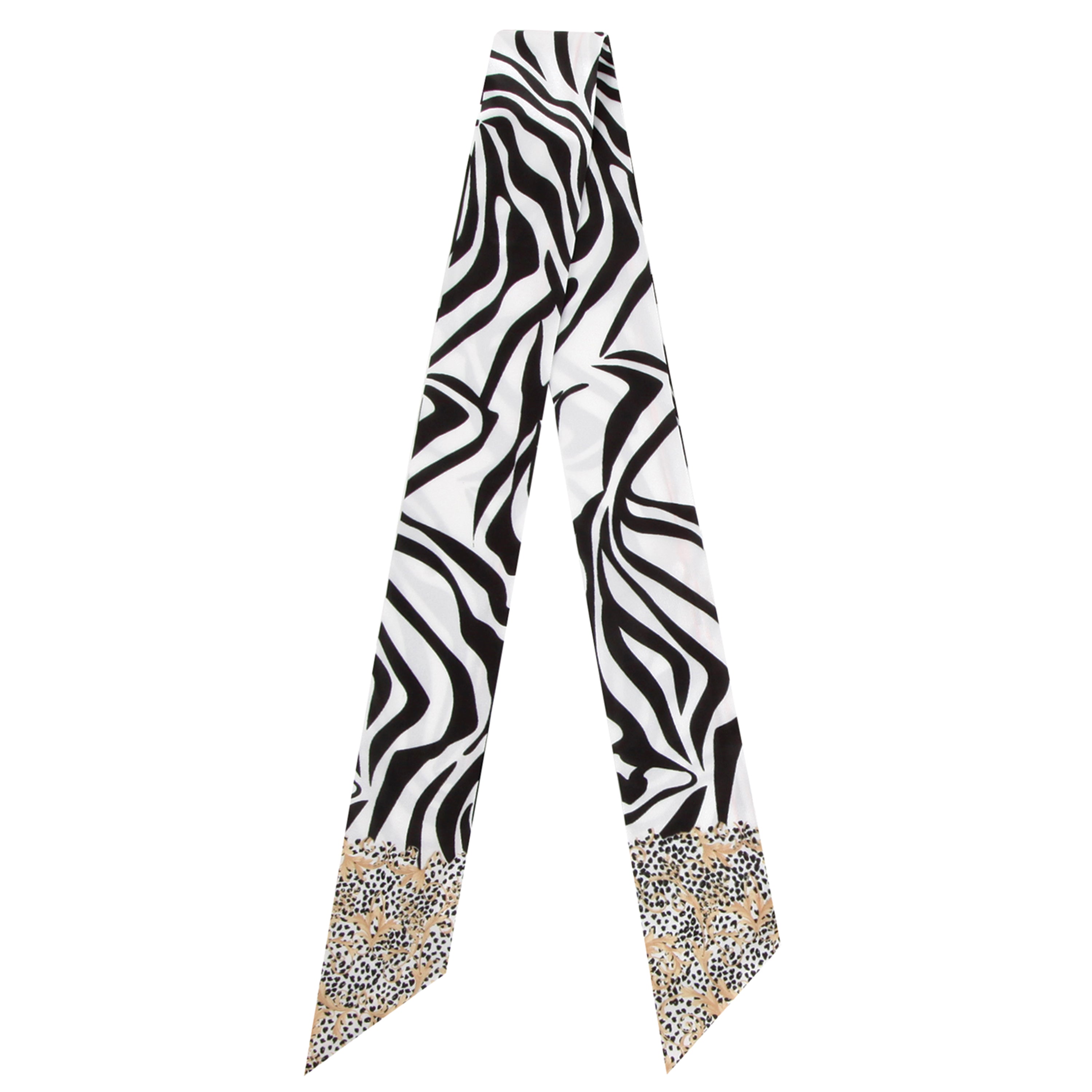 Graphic Pattern Skinny Scarf - Charming Charlie