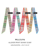 Allover Print Skinny Scarf - Charming Charlie