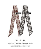Abstract Animal Skinny Scarf - Charming Charlie