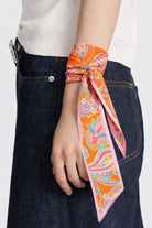 Botanical Stripe Skinny Scarf - Charming Charlie