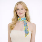 Lemon Patchwork Skinny Scarf - Charming Charlie