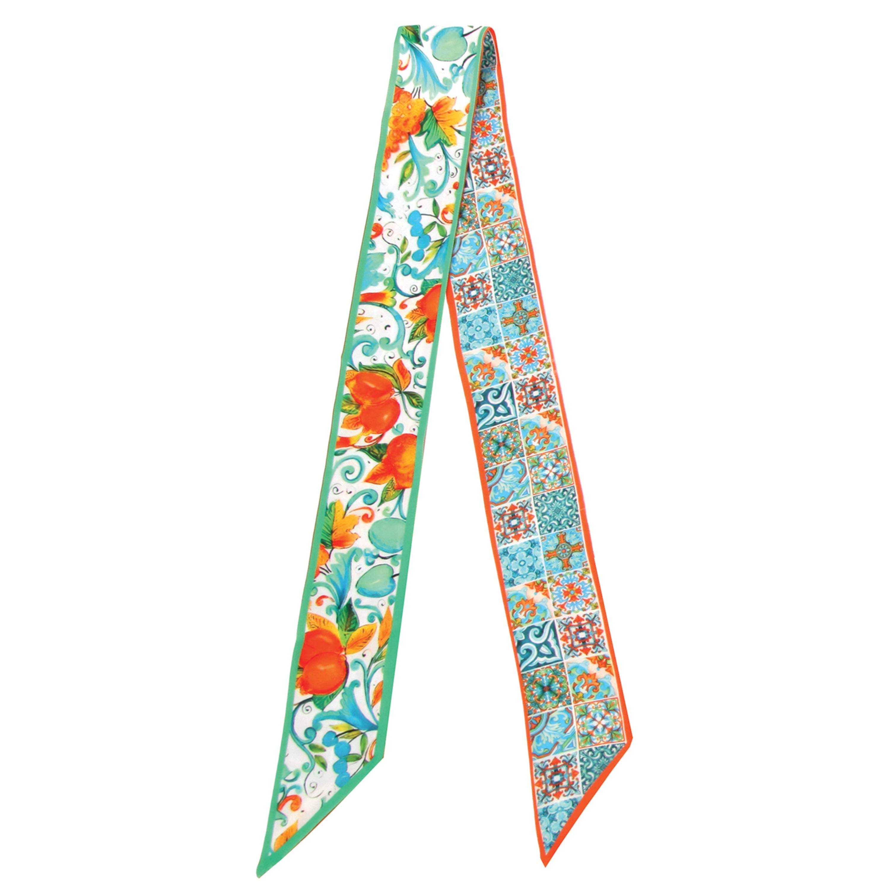 Lemon Patchwork Skinny Scarf - Charming Charlie