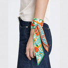 Lemon Patchwork Skinny Scarf - Charming Charlie