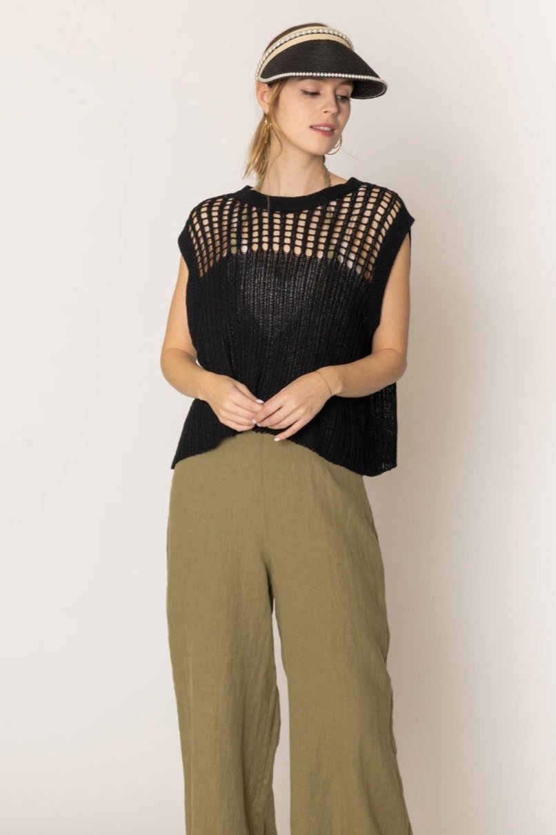 Chest Blocked Crochet Poncho - Charming Charlie