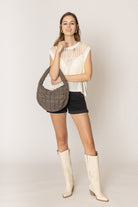 Chest Blocked Crochet Poncho - Charming Charlie