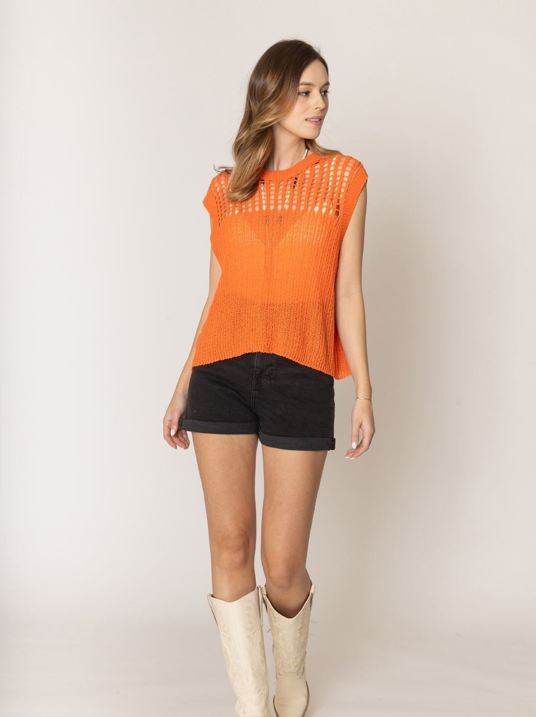 Chest Blocked Crochet Poncho - Charming Charlie