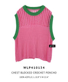 Chest Blocked Crochet Poncho - Charming Charlie