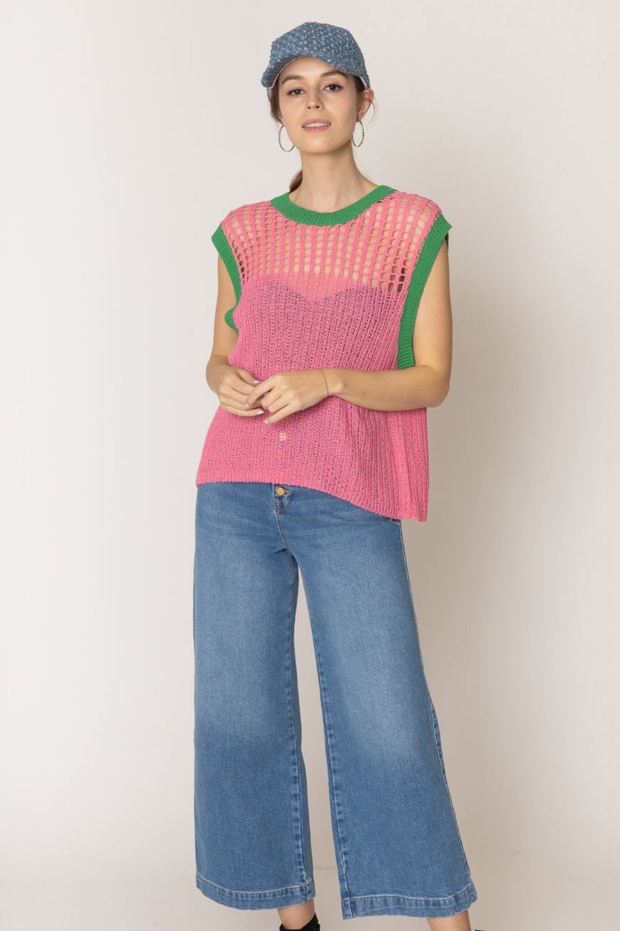 Chest Blocked Crochet Poncho - Charming Charlie