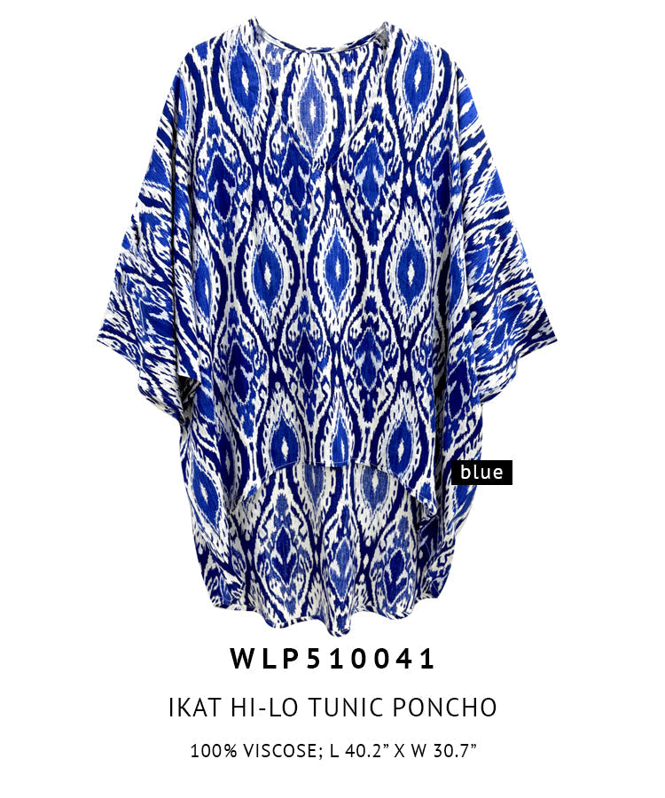 Ikat Hi-Lo Tunic Poncho - Charming Charlie