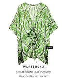 Cinch Front Ikat Poncho - Charming Charlie