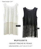 Crochet Poncho with Fringe - Charming Charlie