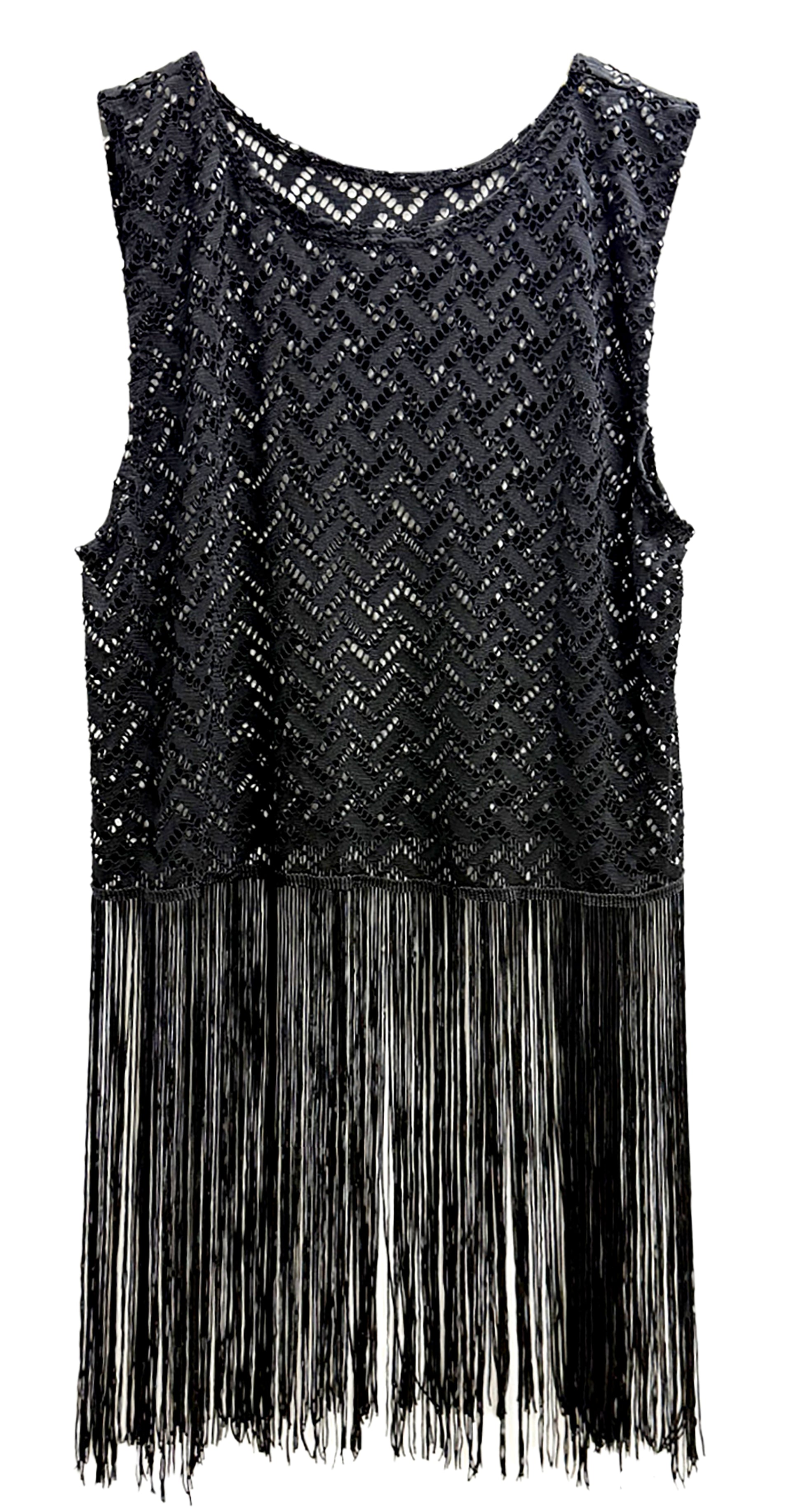 Crochet Poncho with Fringe - Charming Charlie
