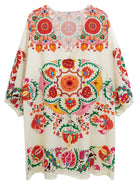 Floral Boho Print Poncho - Charming Charlie