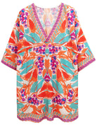 Tropical Print Poncho - Charming Charlie