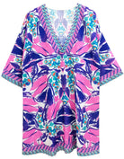 Tropical Print Poncho - Charming Charlie
