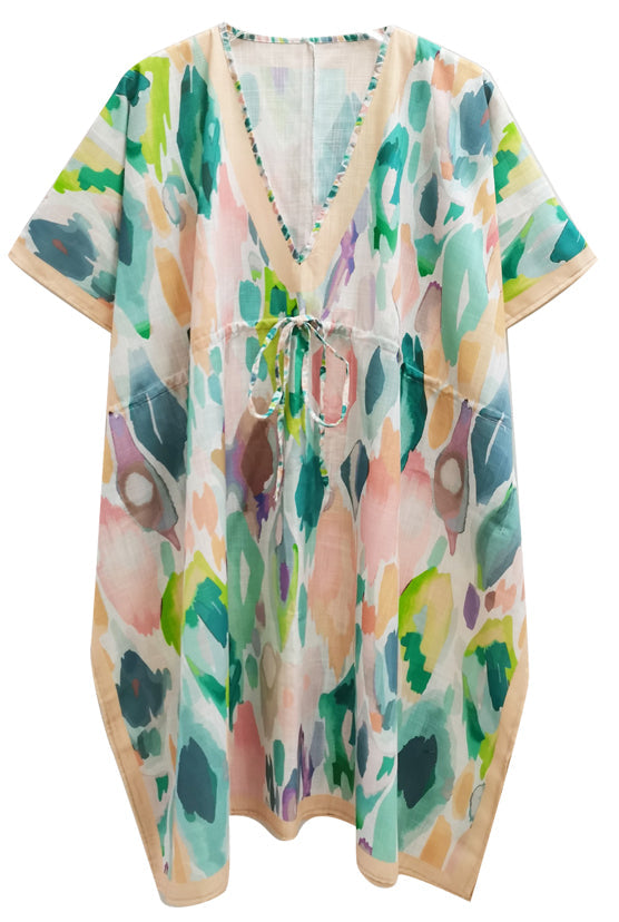 Watercolor Print Poncho - Charming Charlie
