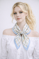Plaid Print Square Scarf - Charming Charlie
