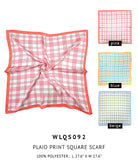 Plaid Print Square Scarf - Charming Charlie