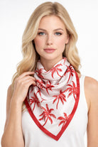 Palm Tree Print Square Scarf - Charming Charlie