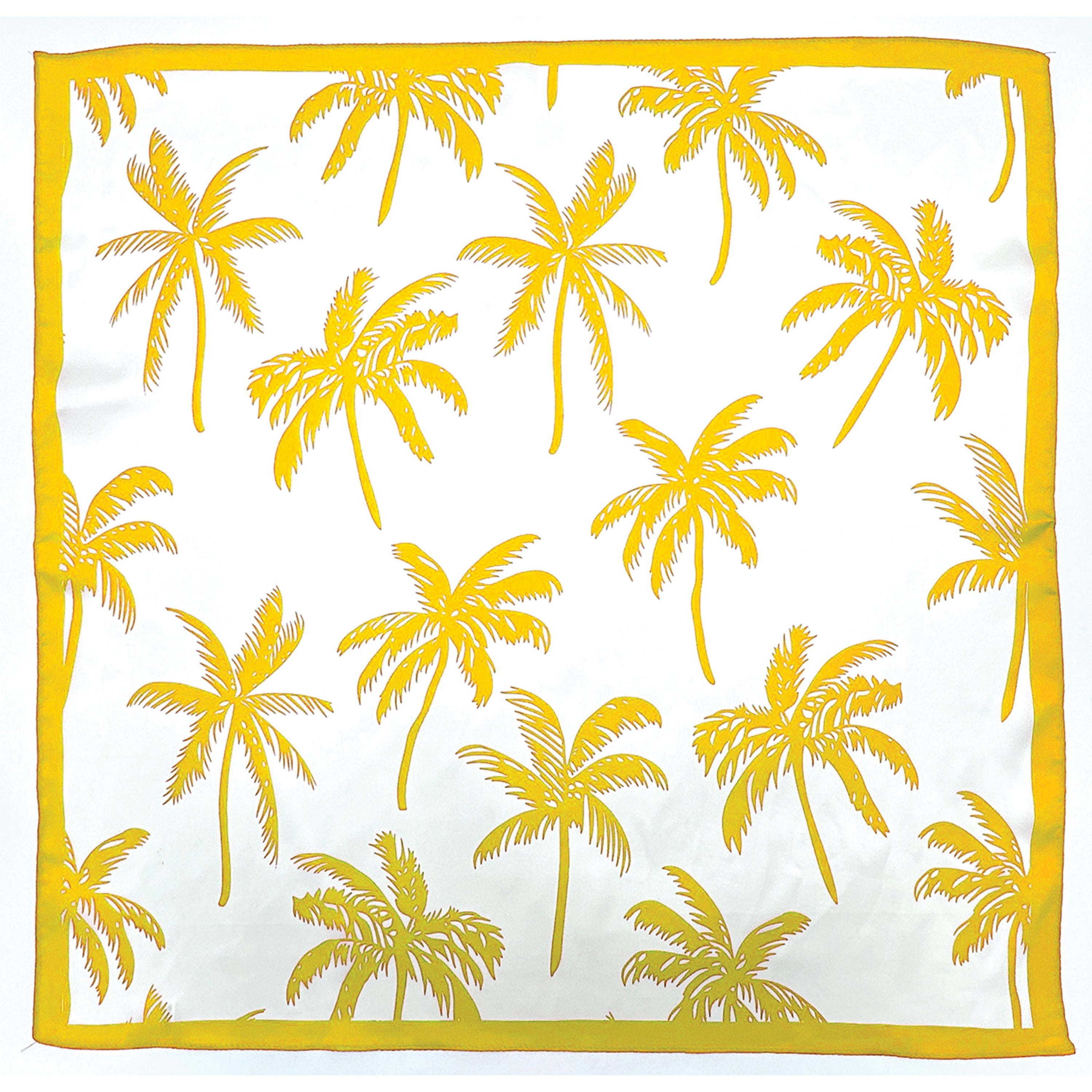 Palm Tree Print Square Scarf - Charming Charlie