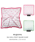 Sea Shell Print Square Scarf - Charming Charlie