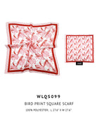 Bird Print Square Scarf - Charming Charlie