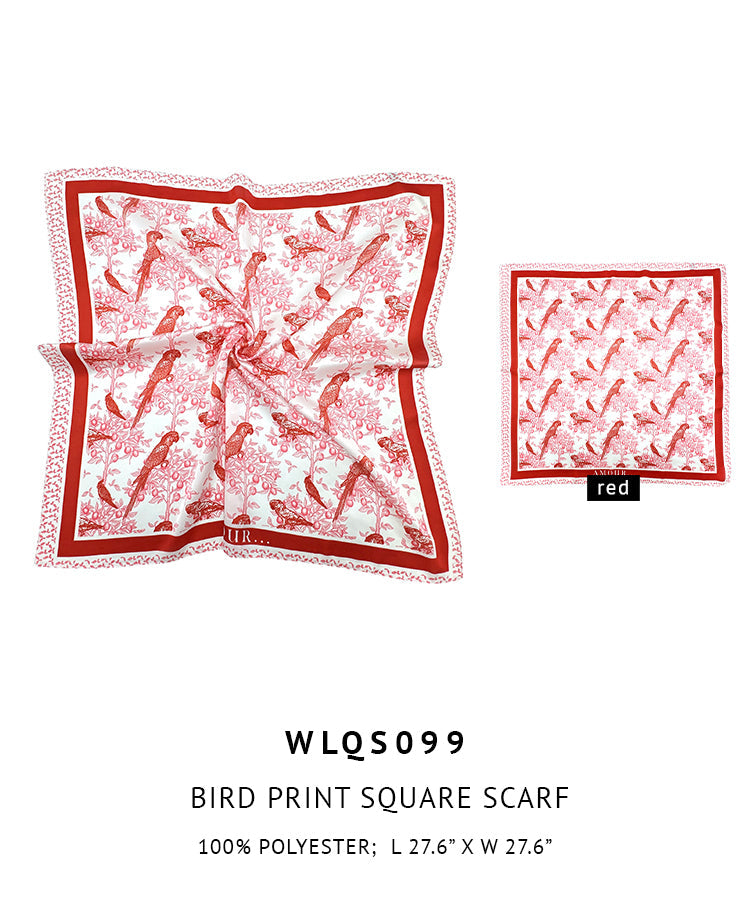Bird Print Square Scarf - Charming Charlie