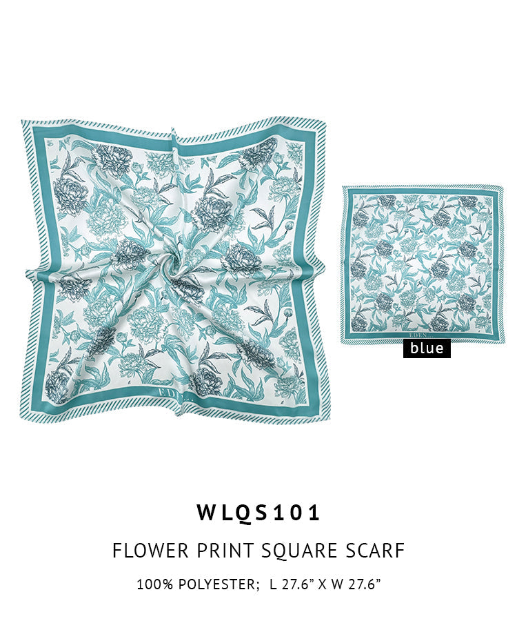 Flower Print Square Scarf - Charming Charlie