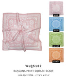 Bandana Print Square Scarf - Charming Charlie