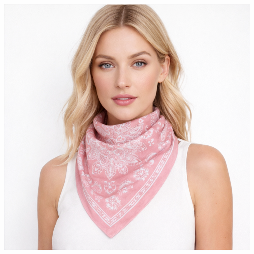 Bandana Print Square Scarf - Charming Charlie