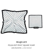 Polka Dot Print Square Scarf - Charming Charlie