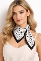 Polka Dot Print Square Scarf - Charming Charlie