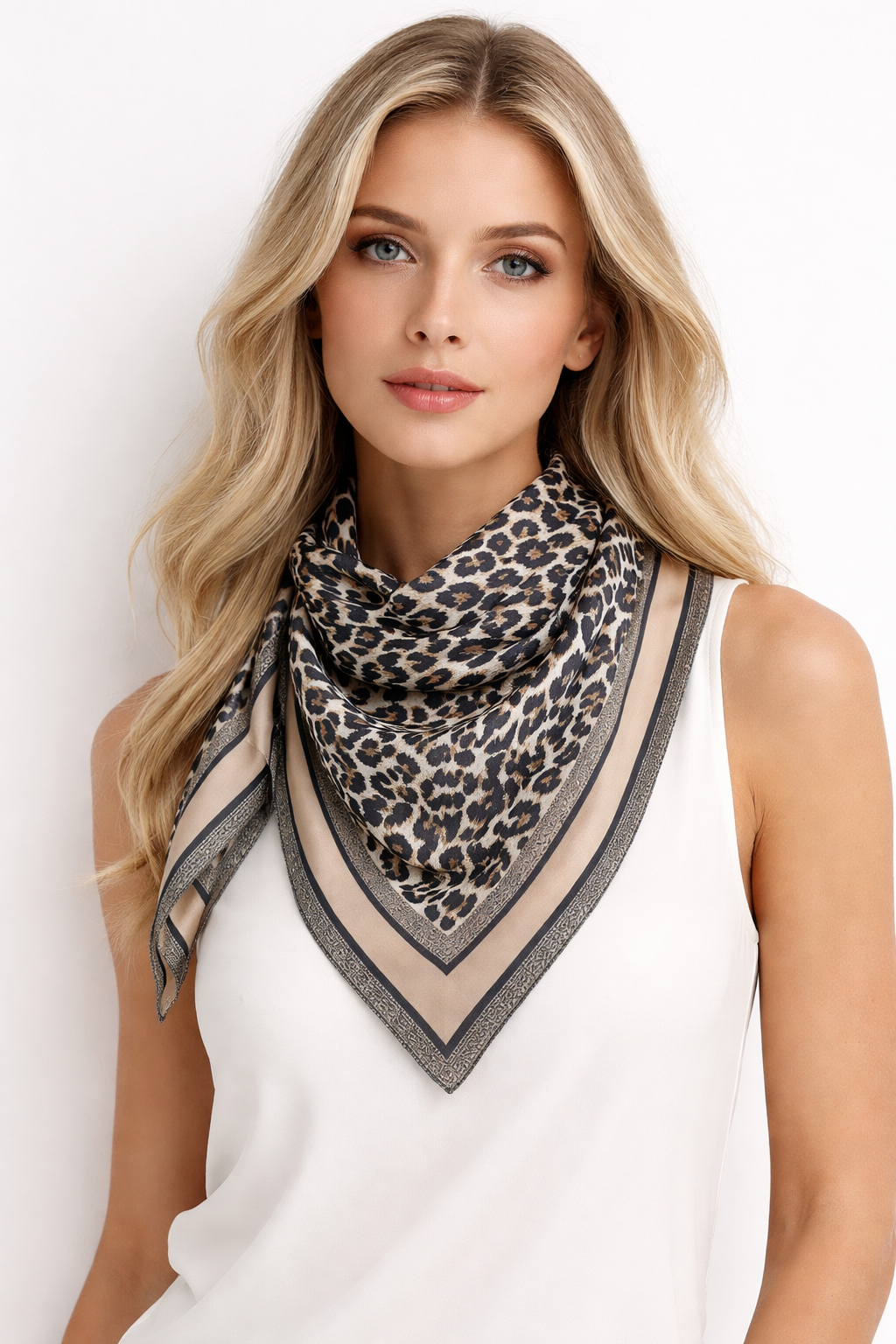 Leopard Print Square Scarf - Charming Charlie