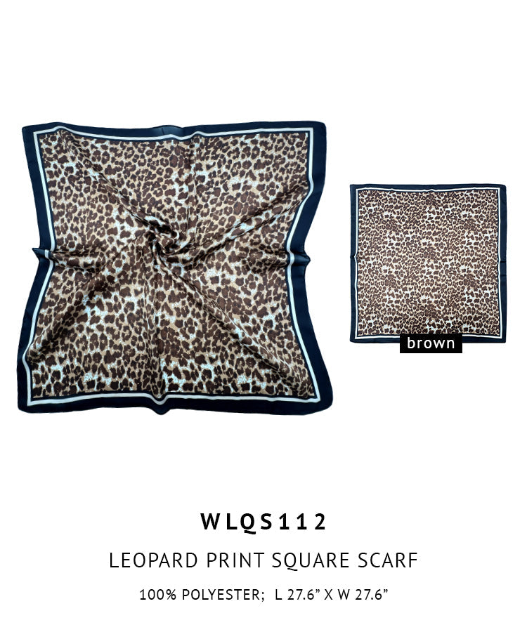 Leopard Print Square Scarf - Charming Charlie