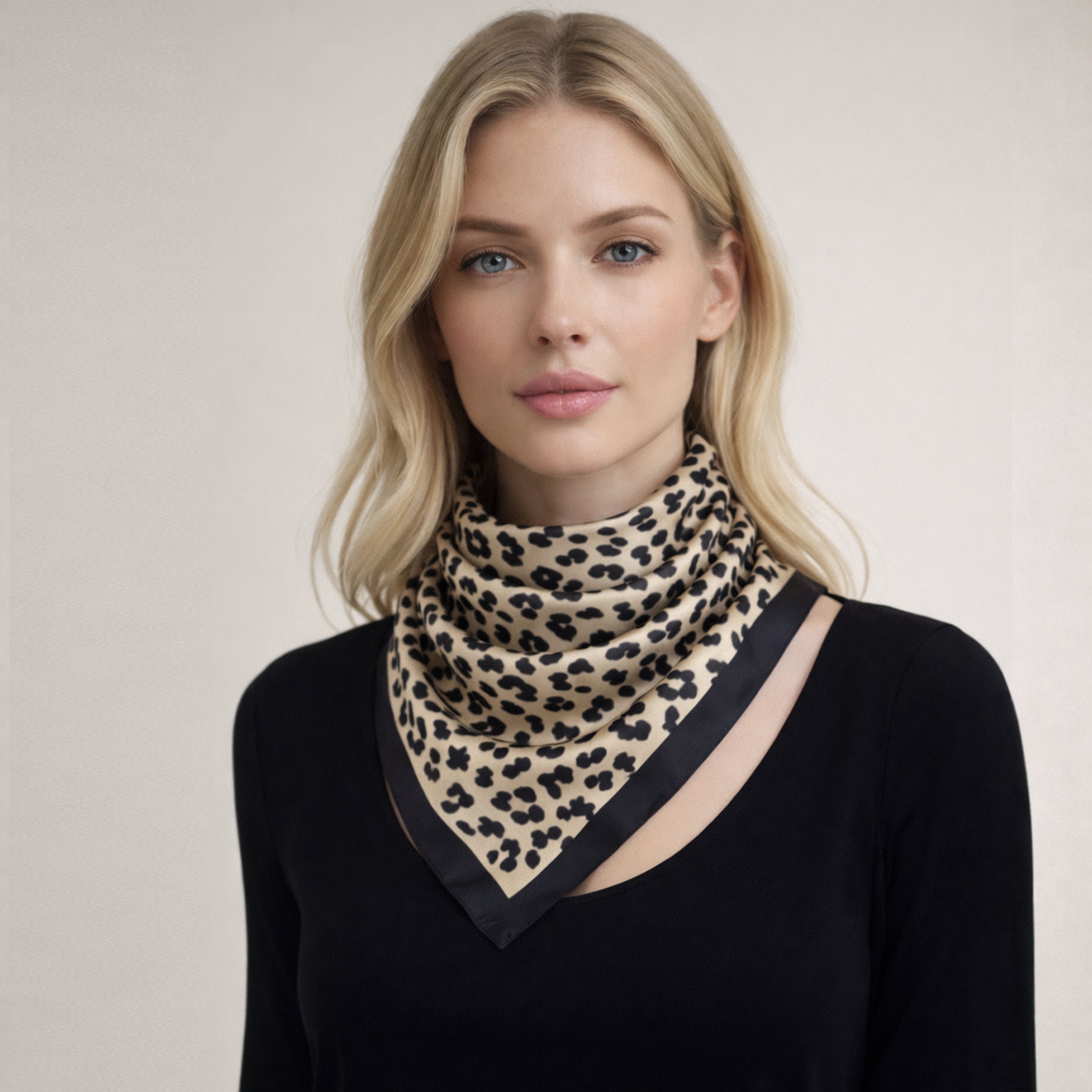 Leopard Print Square Scarf - Charming Charlie