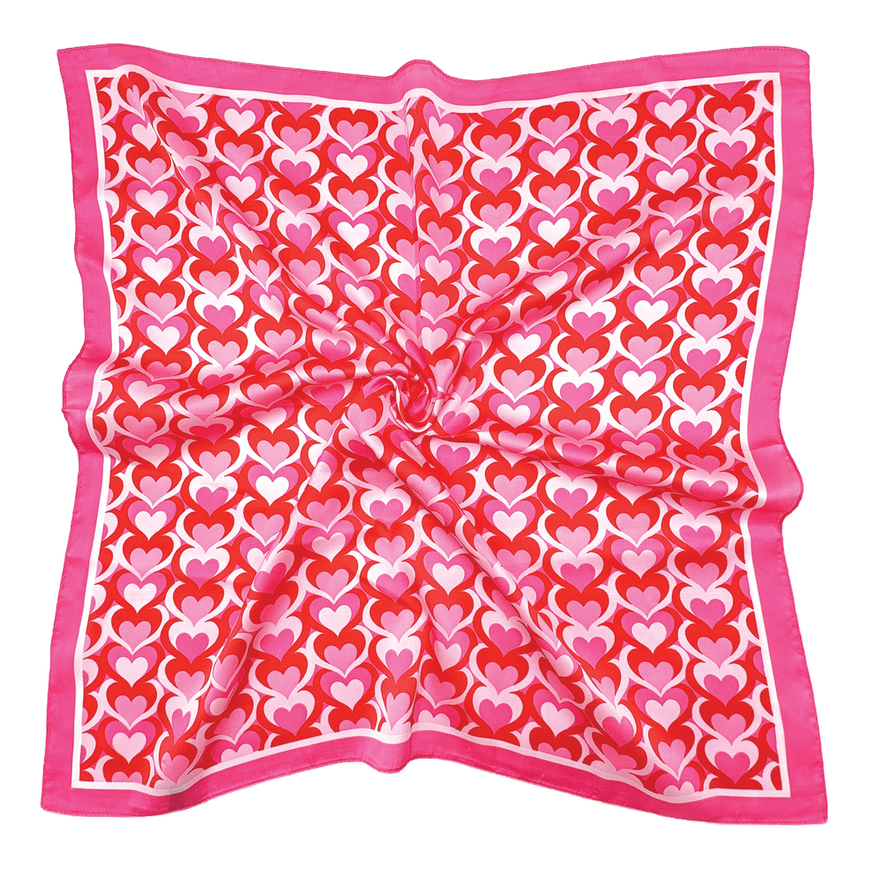 Heart Print Square Scarf - Charming Charlie