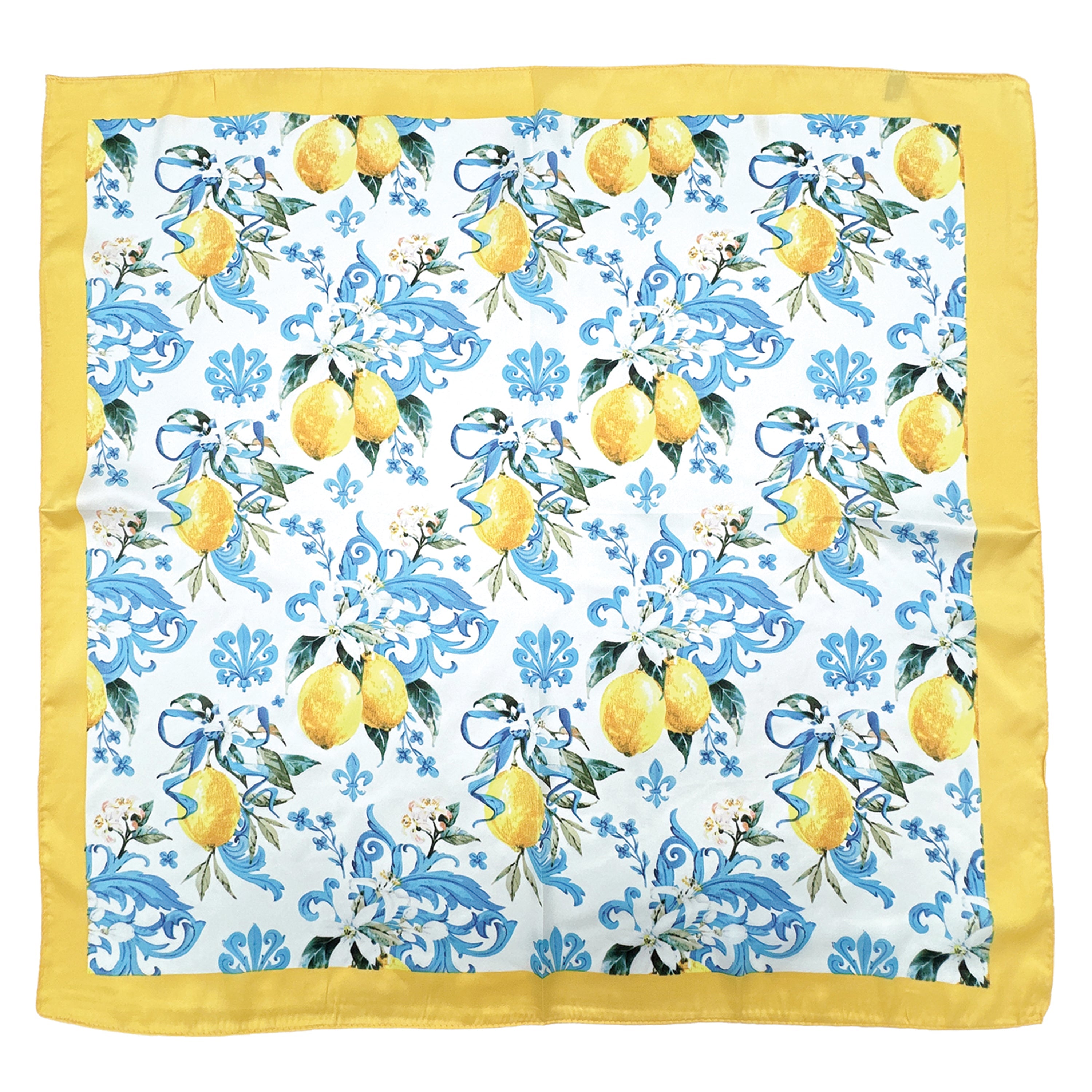 Lemon Print Square Scarf - Charming Charlie