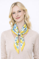 Lemon Print Square Scarf - Charming Charlie