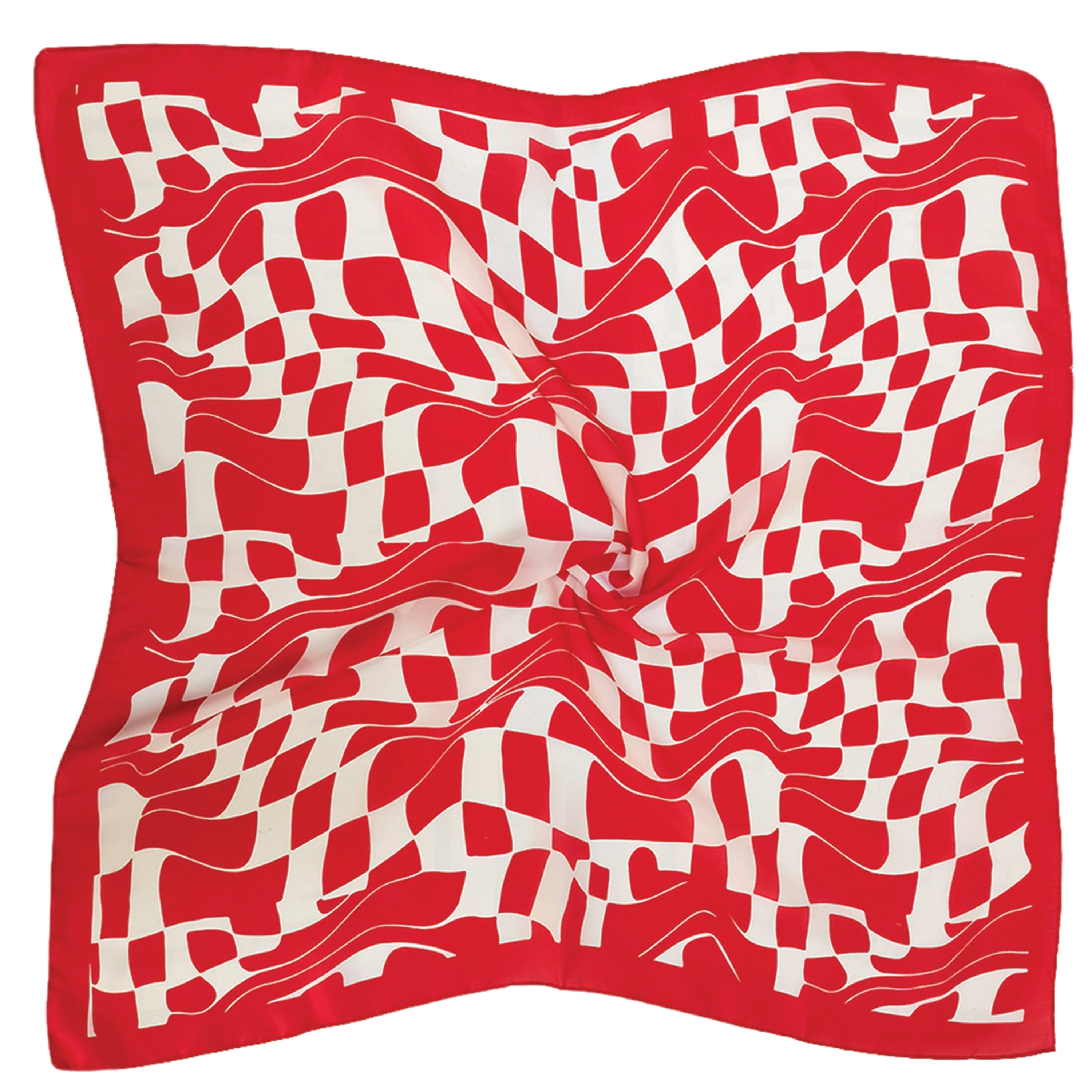 Wavy Square Print Square Scarf - Charming Charlie