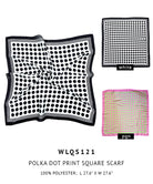 Polka Dot Print Square Scarf - Charming Charlie