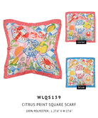 Citrus Print Square Scarf - Charming Charlie