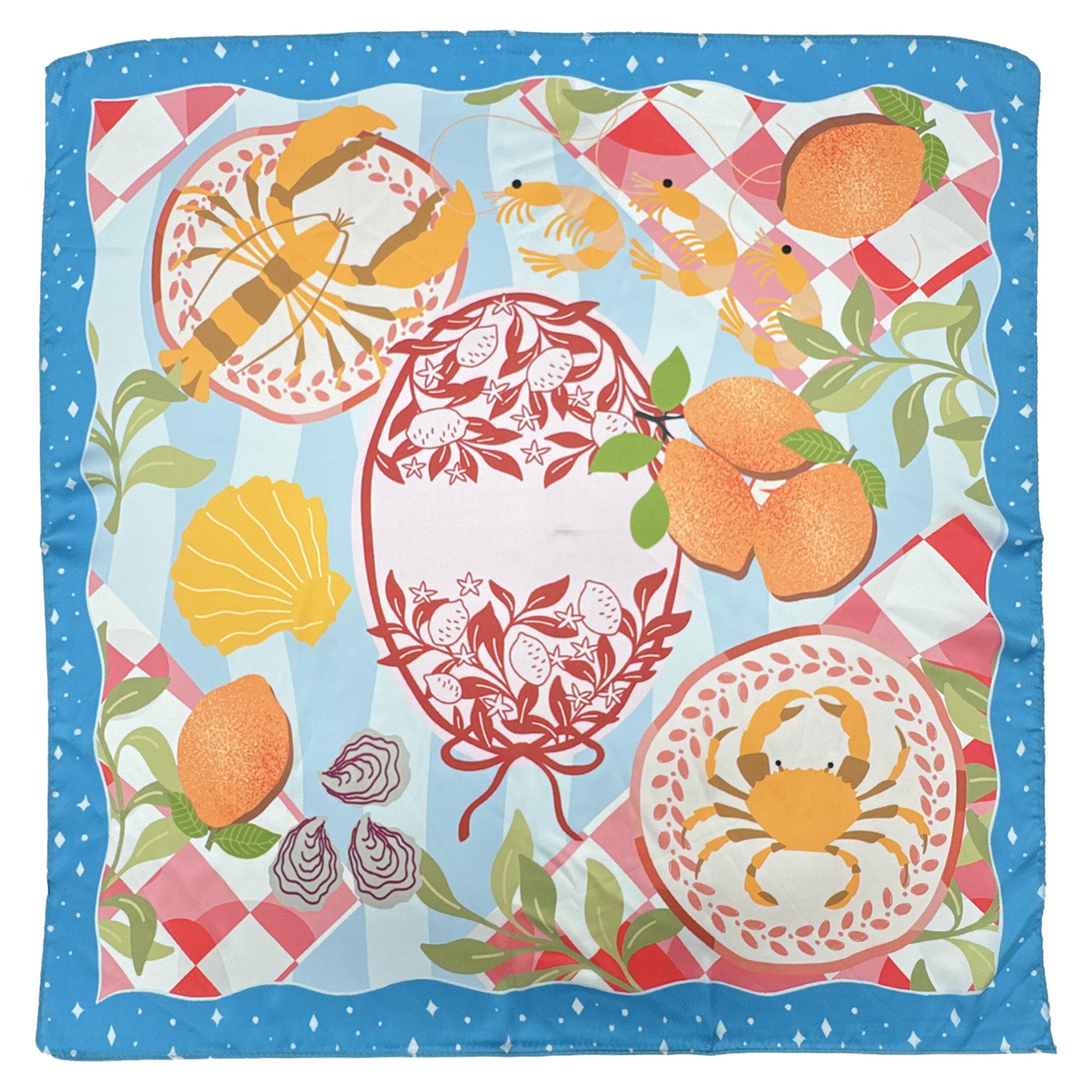 Citrus Print Square Scarf - Charming Charlie