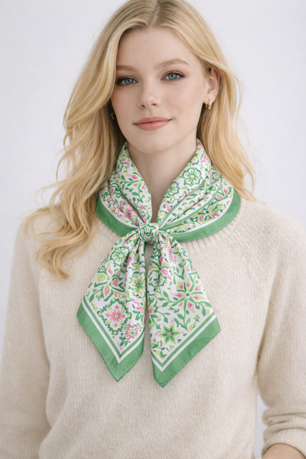 Tile Print Square Scarf - Charming Charlie