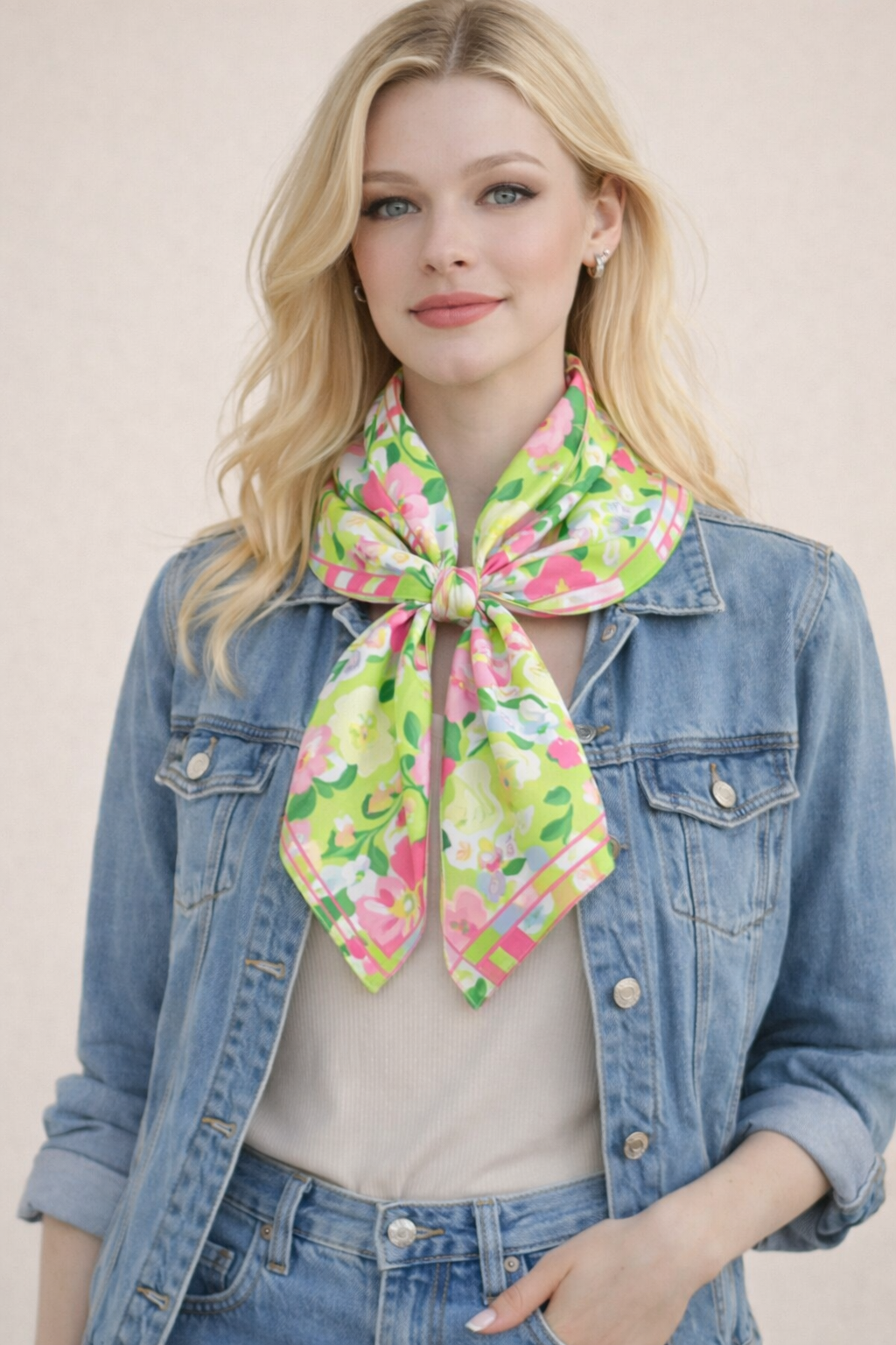 Floral Print Square Scarf - Charming Charlie